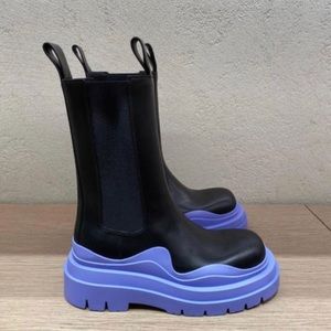 Black and Purple Women's Combat Boots